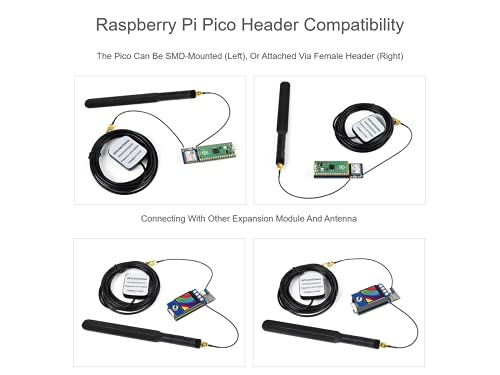IBest SIM7080G NB-IoT/Cat-M(eMTC) / GNSS Module Board for Raspberry Pi Pico Support GNSS Positioning GPS, GLONASS, BeiDou, and Galileo,UART Communication,Serial AT Commands Control