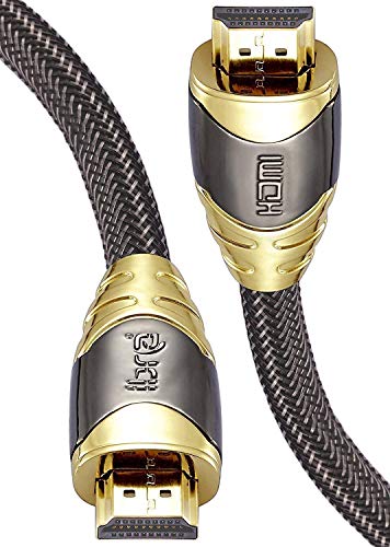 IBRA 5M Luxury Cable de HDMI de Ultra Alta Velocidad Cable de 18Gb/s HDMI 2.0b Soporte 4K@60Hz Fire TV, Ethernet, Retorno de Audio,Video UHD 2160p,HD 1080p,3D, Xbox Playstation PS3 PS4 PC