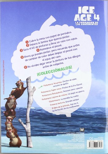 Ice Age 4. Pintamanía acuarelas: Dientes de sable, corazón de gatito