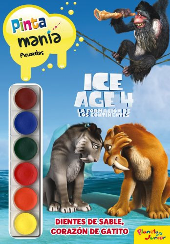 Ice Age 4. Pintamanía acuarelas: Dientes de sable, corazón de gatito