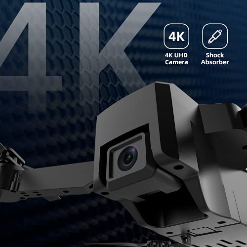 IDEA18+ Mini Drones con Camara 4k HD 5GHz WiFi GPS para Niños , Posicionamiento de Flujo óptico, Control de Gestos, Principiantes Pequeño Drone Quadcopter para Interiores Exteriores (2 Baterías )