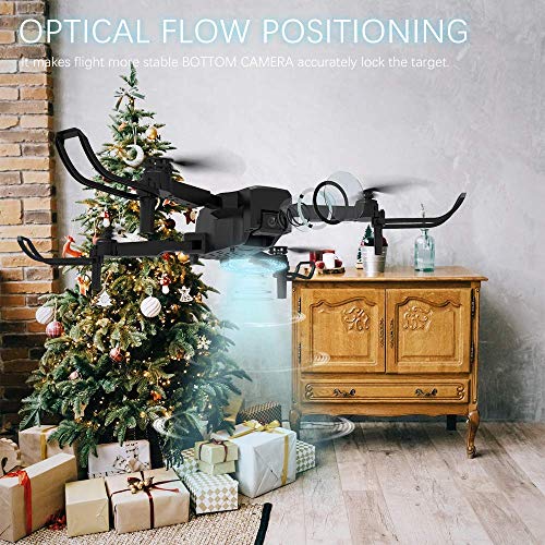 IDEA18+ Mini Drones con Camara 4k HD 5GHz WiFi GPS para Niños , Posicionamiento de Flujo óptico, Control de Gestos, Principiantes Pequeño Drone Quadcopter para Interiores Exteriores (2 Baterías )