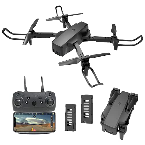 IDEA18+ Mini Drones con Camara 4k HD 5GHz WiFi GPS para Niños , Posicionamiento de Flujo óptico, Control de Gestos, Principiantes Pequeño Drone Quadcopter para Interiores Exteriores (2 Baterías )