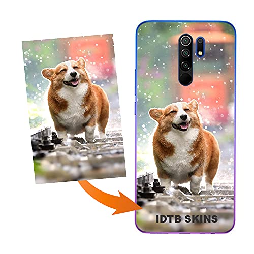 IDTB SKINS Funda Personalizada con tu Foto, Imagen impresión de Calidad fotográfica para, Xiaomi-Redmi 9, Standard