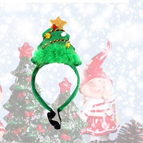ifundom Diadema para árbol de Navidad con diseño de árbol de Navidad, accesorio para disfraz de cabeza adorable para perros y mascotas (tamaño S)