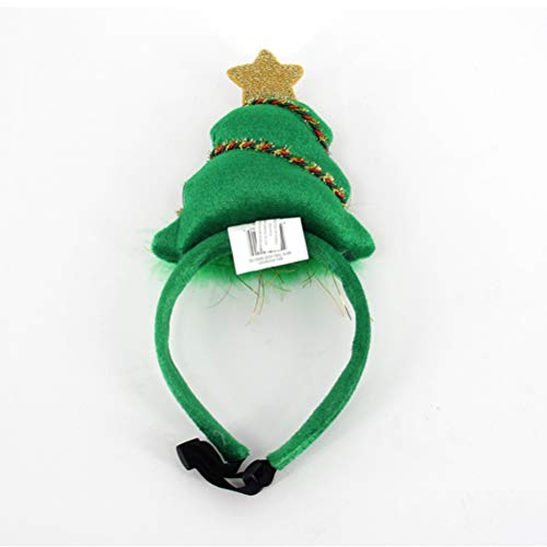 ifundom Diadema para árbol de Navidad con diseño de árbol de Navidad, accesorio para disfraz de cabeza adorable para perros y mascotas (tamaño S)