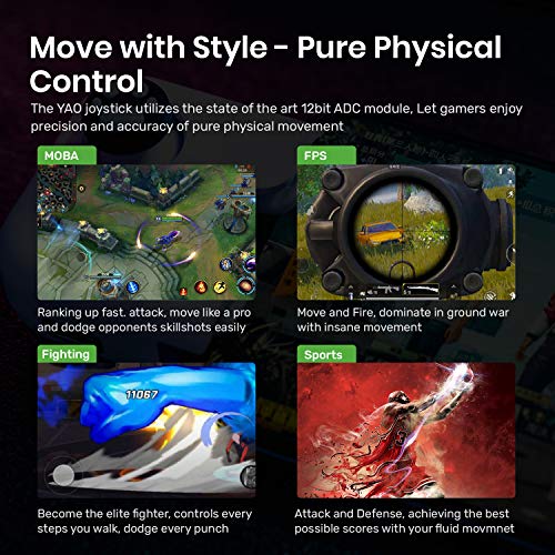IFYOO Yao L1 PRO - Mando de juego móvil para iPhone (iOS 13.4 o posterior, para juegos móviles iOS), Gamepad compatible con PUBGG Mobile, Call of Duty Mobile (CODM), Wild Rift, Genshin Impact