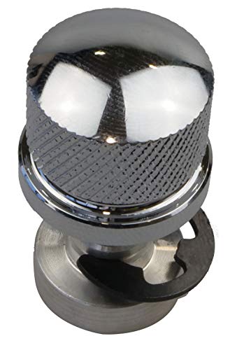 IGUANA CUSTOM - Pack de tornillo de asiento de aluminio cromado con rosca de anclaje hembra para anclar asientos en guardabarros Harley Davidson. Rosca 1/4"-20.