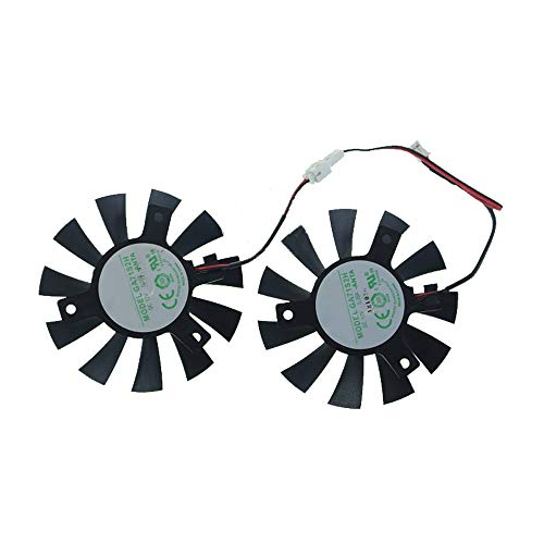 iHaospace GA71S2H Replacement Graphics Card Cooling Fan For ZOTAC GTX 1050 Ti 4GB OC Dual Cooler Fan 65mm