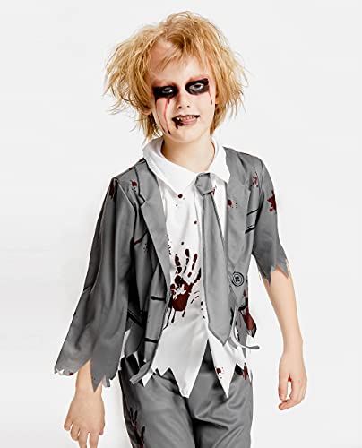 IKALI Disfraz de zombie, para niños, Halloween, terrorífico, temática de fiesta, disfraz infantil, juego de rol, 3 unidades