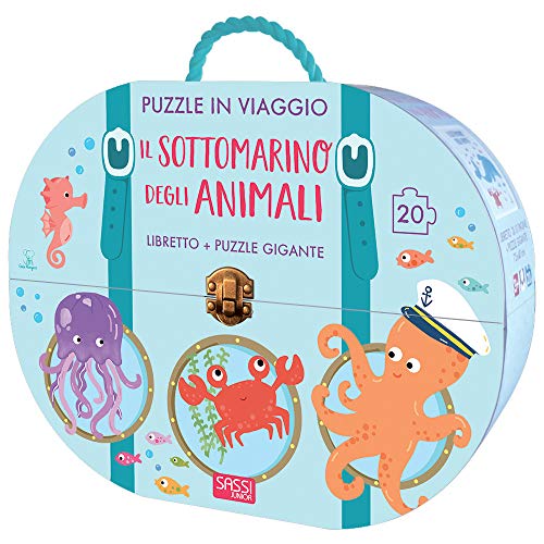 Il sottomarino degli animali. Puzzle in viaggio. Ediz. a colori. Con puzzle (Sassi junior)