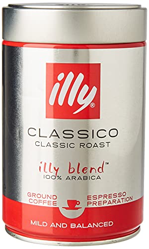 Illycaffè Illy Classico - Café Molido del Tueste, 1 Lata de 250 G