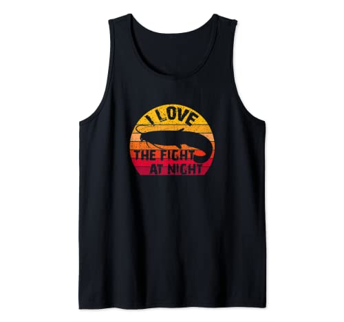 Ilove the Fight at Night Vintage Wels Waller - Pesca deportiva Camiseta sin Mangas