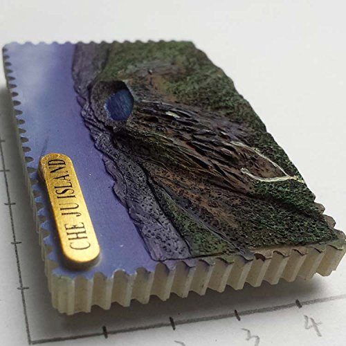 Imán para nevera 3D de la isla de Che Ju de Corea, decoración para el hogar y la cocina, imán para nevera