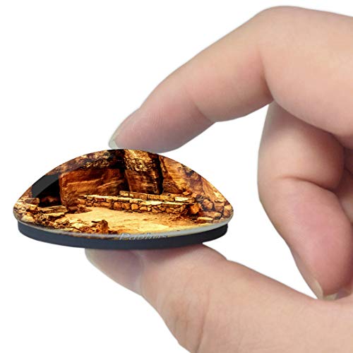 Imán para nevera 3D de Tombs of the Kings Paphos Cyprus para pizarra blanca de cristal de recuerdo