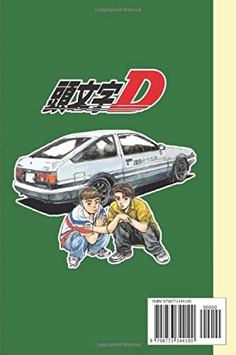 Initial D Notebook Manga Anime Merch: Initial D Art | Initial D Fanart |Gamer Journal | Composition Notebook | Notepad book | Planner Book Gamers | ... Gifts in Work Office, Home, School...