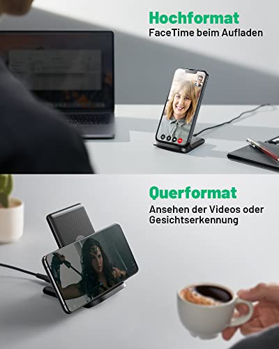 INIU Cargador Inalámbrico Rápido[2Pack], 15W Qi Wireless Charger Estación Compatible con iPhone 13 12 11 Pro MAX XR XS X 8 Plus Samsung Galaxy S20 S10 S9 S8 Note10 9 AirPods Huawei Xiaomi etc