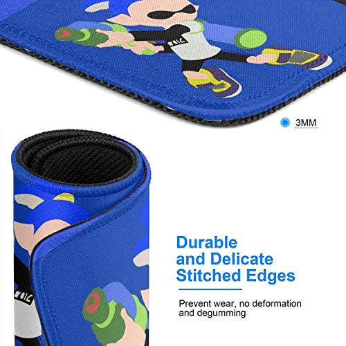 Inkling Boy (Azul) Splatoon Dobladillo de la Alfombrilla de ratón Esports Office Study Computer