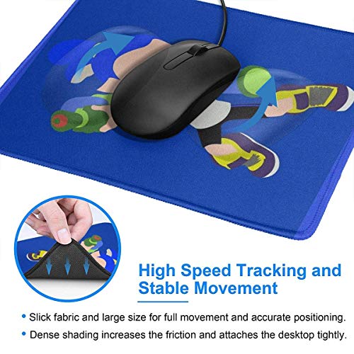 Inkling Boy (Azul) Splatoon Dobladillo de la Alfombrilla de ratón Esports Office Study Computer