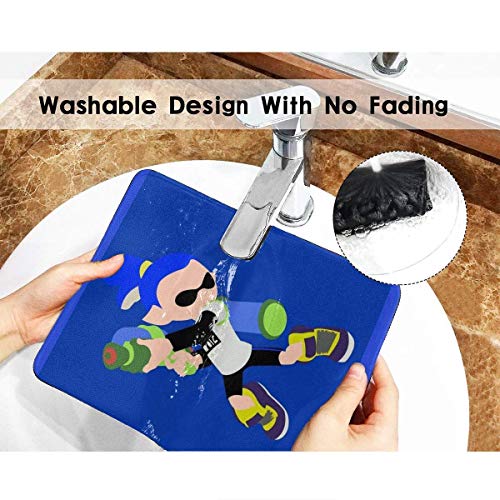 Inkling Boy (Azul) Splatoon Dobladillo de la Alfombrilla de ratón Esports Office Study Computer