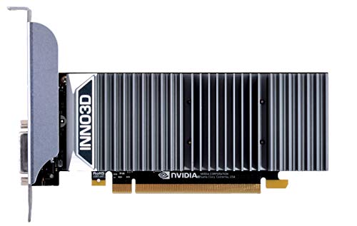 Inno3D Tarjeta gráfica N1030-1SDV-E5BL GeForce GT 1030 de 2 GB GDDR5 - Tarjeta gráfica (GeForce GT 1030, 2 GB, GDDR5, 64 bit, 4096 x 2160 píxeles, PCI Express 3.0)
