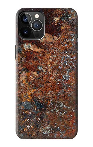 Innovedesire Rust Steel Texture Graphic Printed Funda Carcasa Case para iPhone 12, iPhone 12 Pro