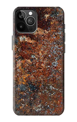 Innovedesire Rust Steel Texture Graphic Printed Funda Carcasa Case para iPhone 12 Pro MAX