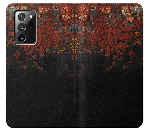 Innovedesire Rusted Metal Texture Graphic Caso del Tirón Funda Carcasa Case para Samsung Galaxy Note 20 Ultra, Ultra 5G