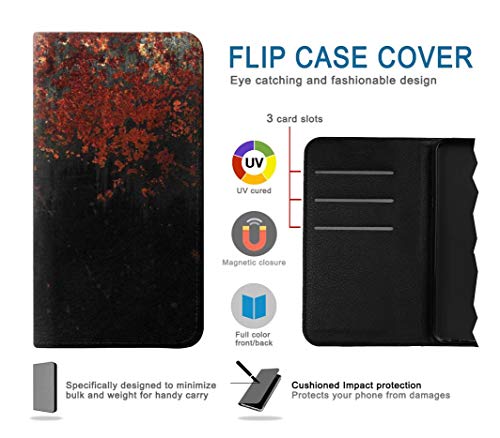 Innovedesire Rusted Metal Texture Graphic Caso del Tirón Funda Carcasa Case para Samsung Galaxy Note 20 Ultra, Ultra 5G