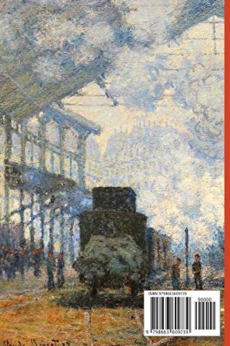 InspirationzStore Notebooks: Claude Monet art cover Vintage Black Steam Engine Train Discreet Internet Password Book Organizer A5 Notebook Logbook, website login details keeper Online Accounts manager