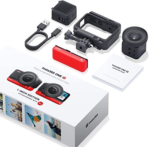 Insta 360 – Cámara de acción VR – Gama One R – Edición 1 – Sensor 1 – Módulo de Lente Leica – Batería 1190 mAh
