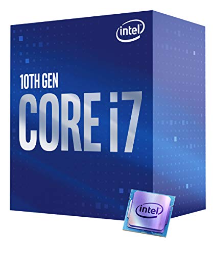 Intel Core i7-10700 - Procesador de sobremesa de 8 núcleos hasta 4,8 GHz LGA 1200 (chipset Intel Serie 400) 65W, BX8070110700