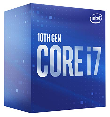 Intel Core i7-10700 - Procesador de sobremesa de 8 núcleos hasta 4,8 GHz LGA 1200 (chipset Intel Serie 400) 65W, BX8070110700