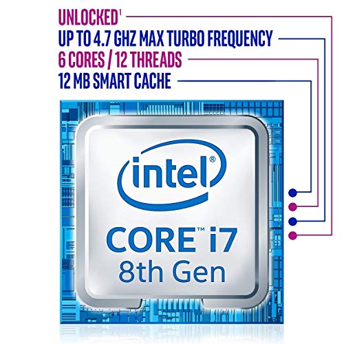 Intel Core i7-8700K - Procesador ( 8ª generación de procesadores Intel Core i7, 3.7 GHz, 12MB Smart Cache, PC, 14 nm, 8 GT/s) (Reacondicionado)