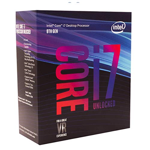 Intel Core i7-8700K - Procesador ( 8ª generación de procesadores Intel Core i7, 3.7 GHz, 12MB Smart Cache, PC, 14 nm, 8 GT/s) (Reacondicionado)