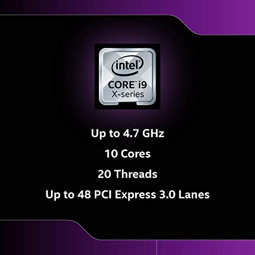 Intel Core i9-10900X LGA2066 X299 Series - Procesador de sobremesa (10 núcleos hasta 4,7 GHz, 165 W) 10 Kerne 3.7 GHz
