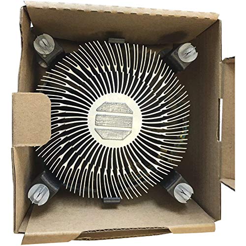 Intel E97379 – 003 Core i3/i5/i7 Socket 1150/1155/1156 Conector de 4 pines CPU Cooler con disipador de calor de aluminio y ventilador de 3,5 pulgadas para ordenadores de sobremesa