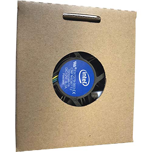 Intel E97379 – 003 Core i3/i5/i7 Socket 1150/1155/1156 Conector de 4 pines CPU Cooler con disipador de calor de aluminio y ventilador de 3,5 pulgadas para ordenadores de sobremesa