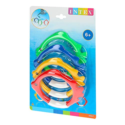 Intex 55507 - Juego acuático Aros 4 colores , color/modelo surtido