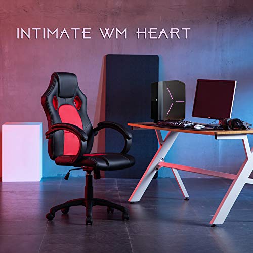 IntimaTe WM Heart Silla Gaming Ergonómica, Silla de Escritorio de Oficina, Racing Silla Computadora, Asiento Giratorio del Escritorio del Ordenador, Silla de Trabajo Ajustable PU