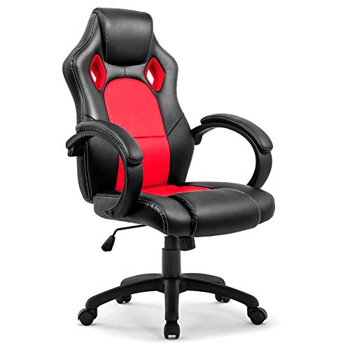 IntimaTe WM Heart Silla Gaming Ergonómica, Silla de Escritorio de Oficina, Racing Silla Computadora, Asiento Giratorio del Escritorio del Ordenador, Silla de Trabajo Ajustable PU