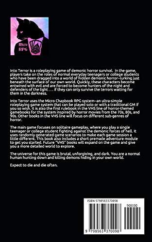 Into Terror: Deluxe Core Rulebook (Micro Chapbook RPG: VHS)