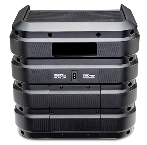 ION Audio Game Day - Altavoz Externo Recargable de 50 W, con Conectividad Bluetooth, Puerto de Carga USB, Entrada Auxiliar y Micrófono