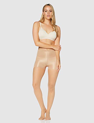 Iris & Lilly by Wolford Medias Mujer, Pack de 2, Beige (bastante ligero)., S, Label: S