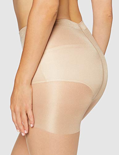 Iris & Lilly by Wolford Medias Mujer, Pack de 2, Beige (bastante ligero)., S, Label: S