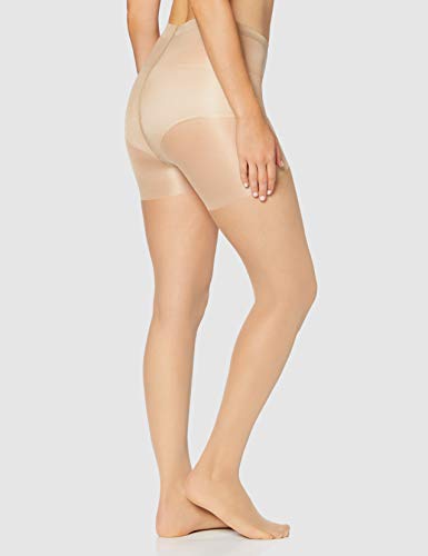 Iris & Lilly by Wolford Medias Mujer, Pack de 2, Beige (bastante ligero)., S, Label: S