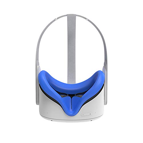 Irjdksd - Máscara de ojos para Oculus Quest 2 VR Gafas de silicona antisudor antifuga bloqueo de luz para Oculus Quest 2