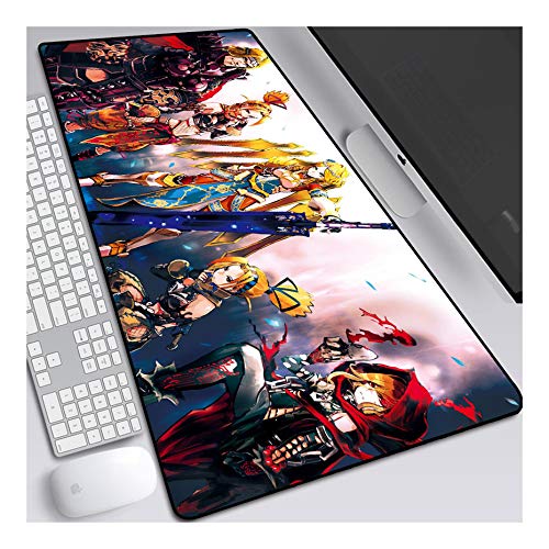 ITBT Overlord Anime Alfombrillas de Ratón - Gaming Mousepad 700x300mm, 3mm Base de Goma Antideslizante, Superfície con Textura Especial, Compatible con ratón láser y óptico, para PC y Laptop,E
