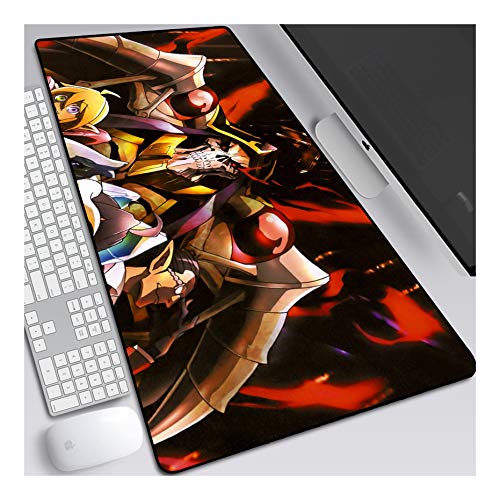 ITBT Overlord XL Anime Alfombrilla para ratón 700 x 300 mm - Speed Gaming Mousepad - Mouse Pad para Ordenador - 3mm Goma Antideslizante, para Gamers Ordenador, PC y Laptop,B