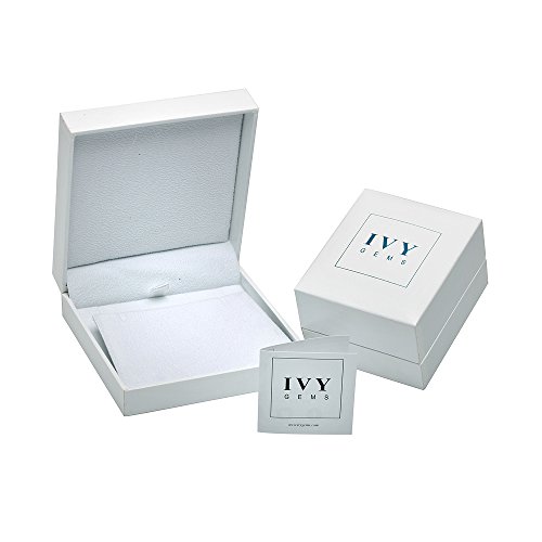 Ivy Gems Colgante de oro amarillo de 9 quilates con tres piedras de amatista y piedra de nacimiento de febrero en cadena de 46 cm